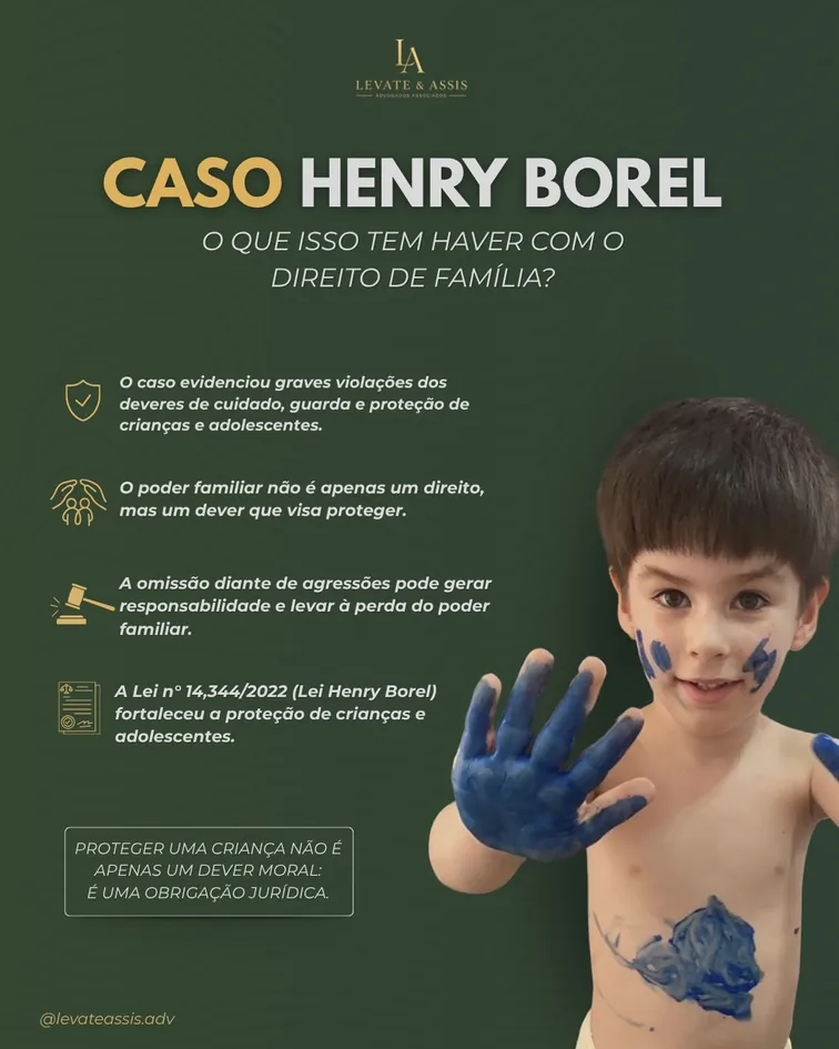 Publicação sobre o caso Henry Borel e proteção de crianças